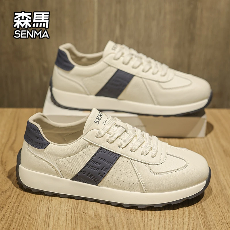 森马男鞋秋季新款休闲板鞋百搭个性德训鞋男款复古潮流运动阿甘鞋