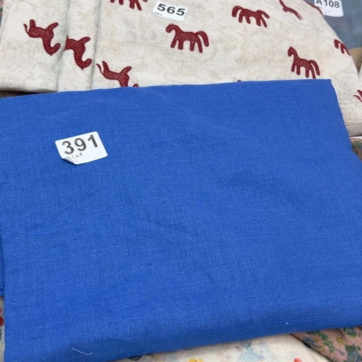 麻391色纺纯亚麻1.5米