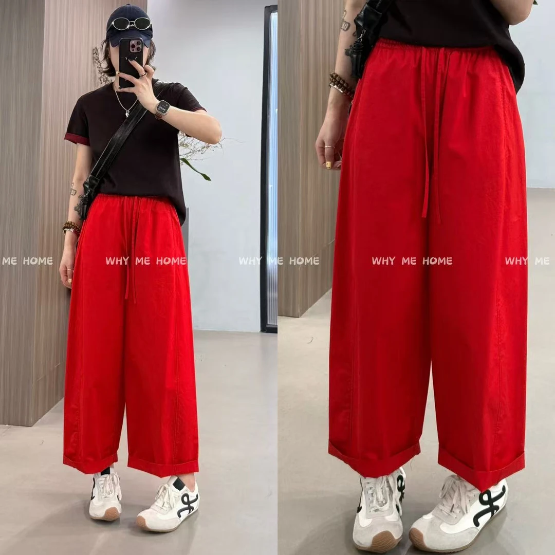 【十月-松弛气球裤】韩系松紧腰宽松显瘦休闲百搭九分气球裤3958