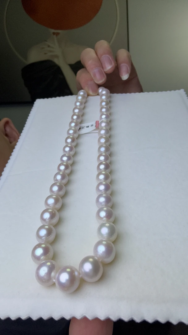 诸暨珍珠 天然淡水11-12mm无核珍珠项链大点位（多样性发其一）