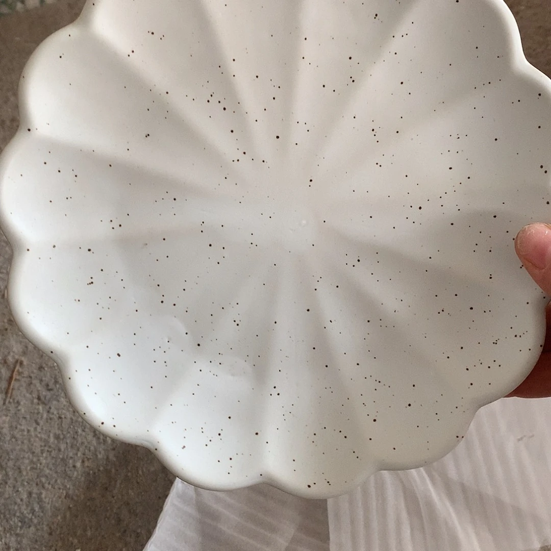瓷片全场瑕疵特价花朵粗陶2