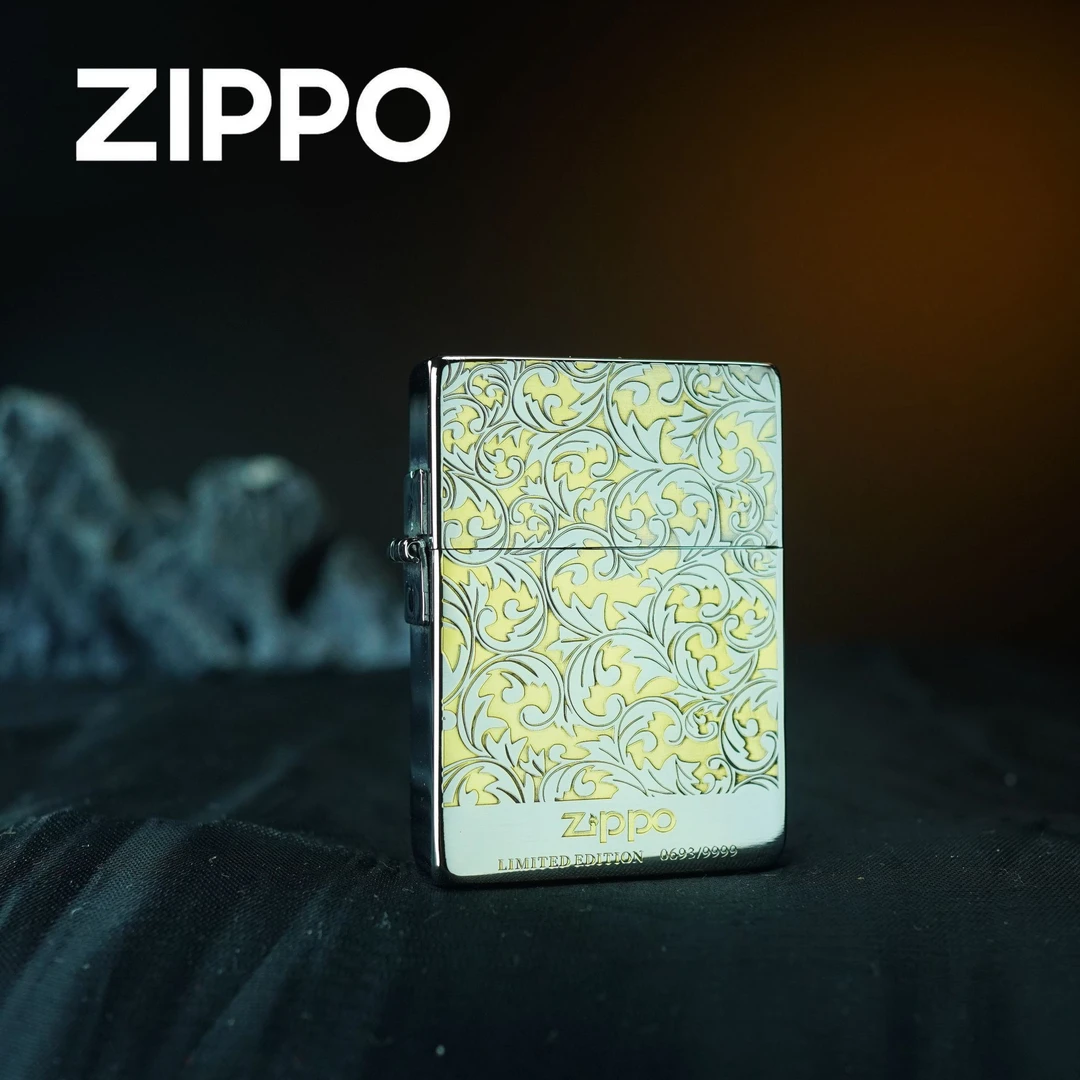 ZIPPO 打火机正品 1935.25金冰唐草花DY9930US 0263【大白专属】