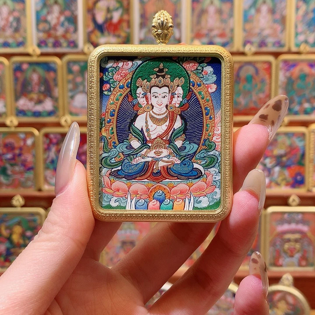 吊坠般若唐卡非遗传承