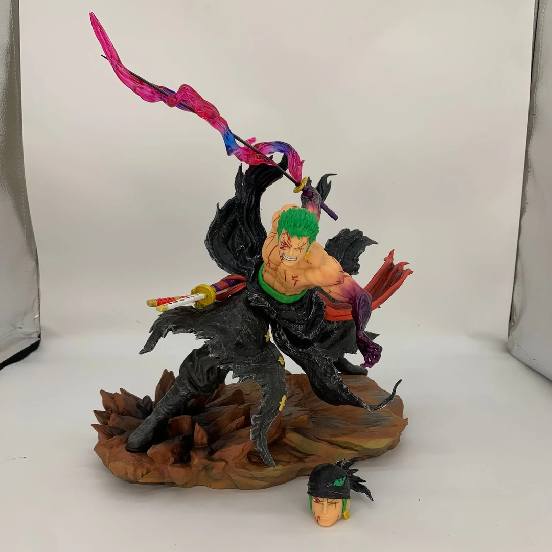 海贼王IUbreak系列飘逸索隆一刀流索隆双头雕模型摆件海贼王周边