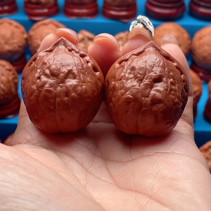 核桃精品文玩核桃手捻寿桃