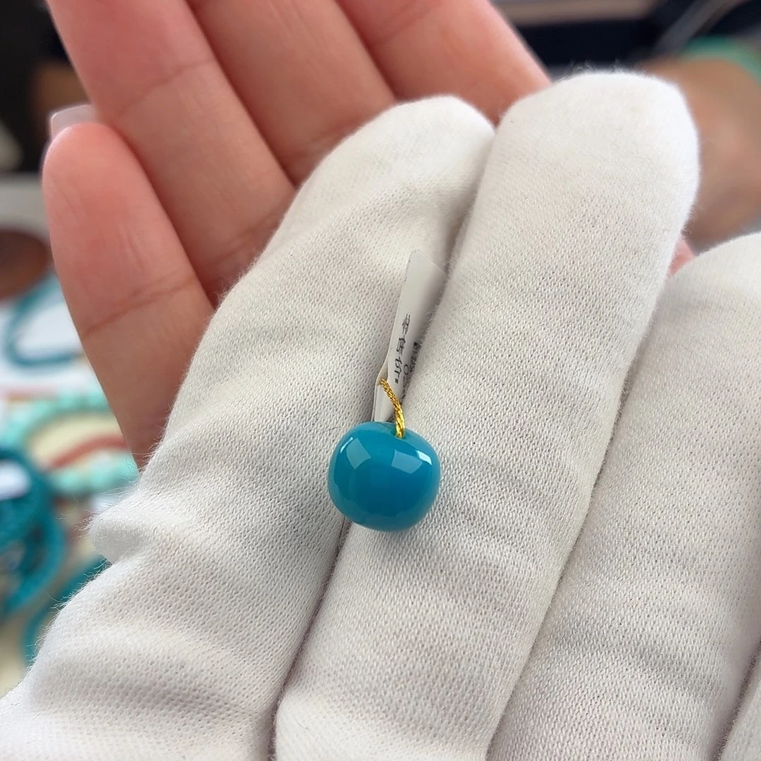 未镶嵌绿松石绿松石9.5mm