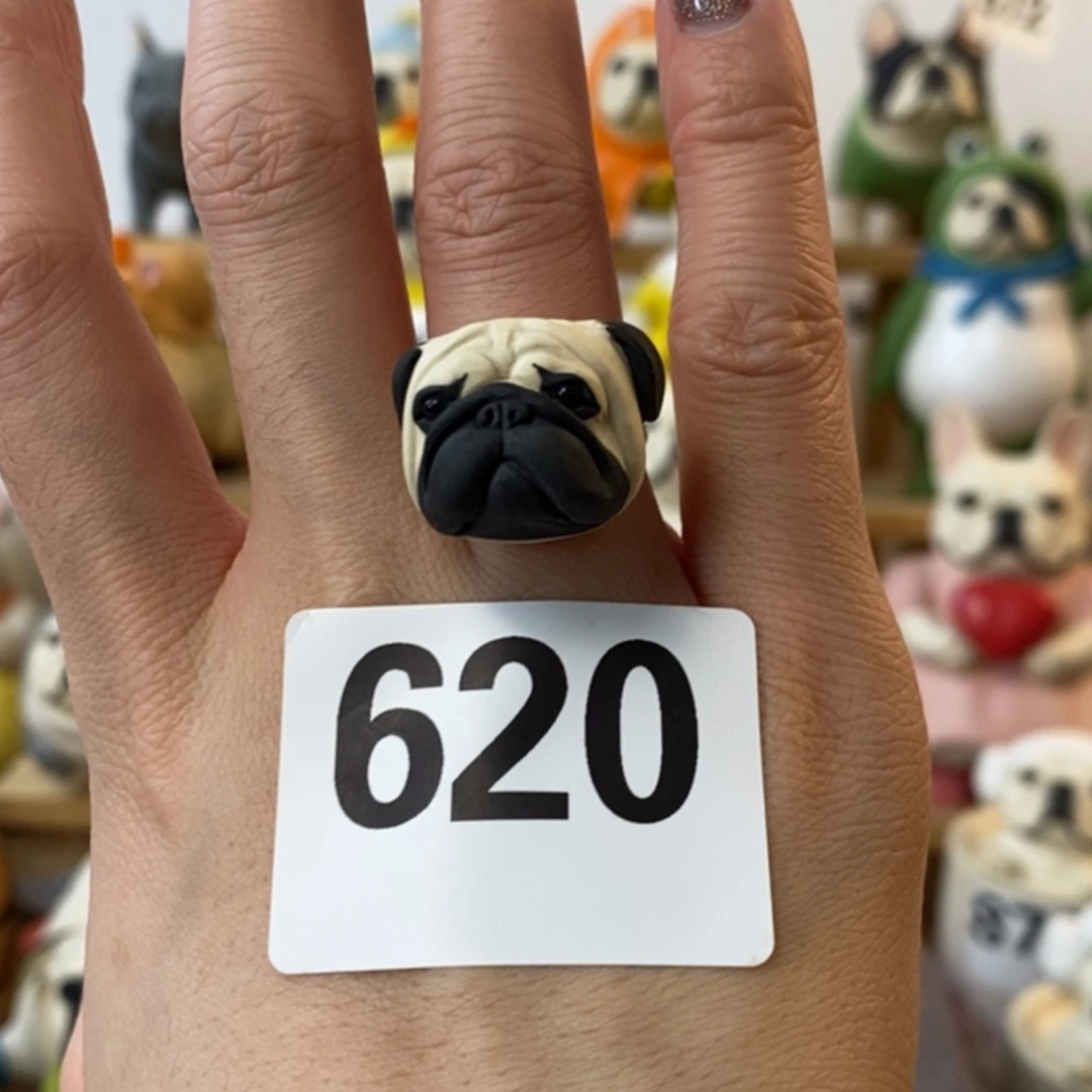 【闪购商品】620巴哥戒指陶瓷周边