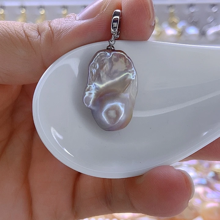 颈饰银S925镶嵌淡水珍珠100