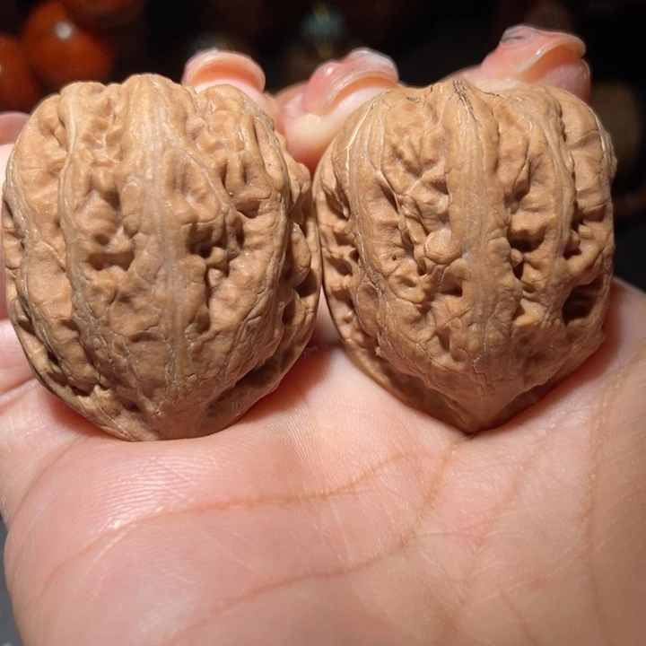 把件文玩核桃东北楸子小雪50