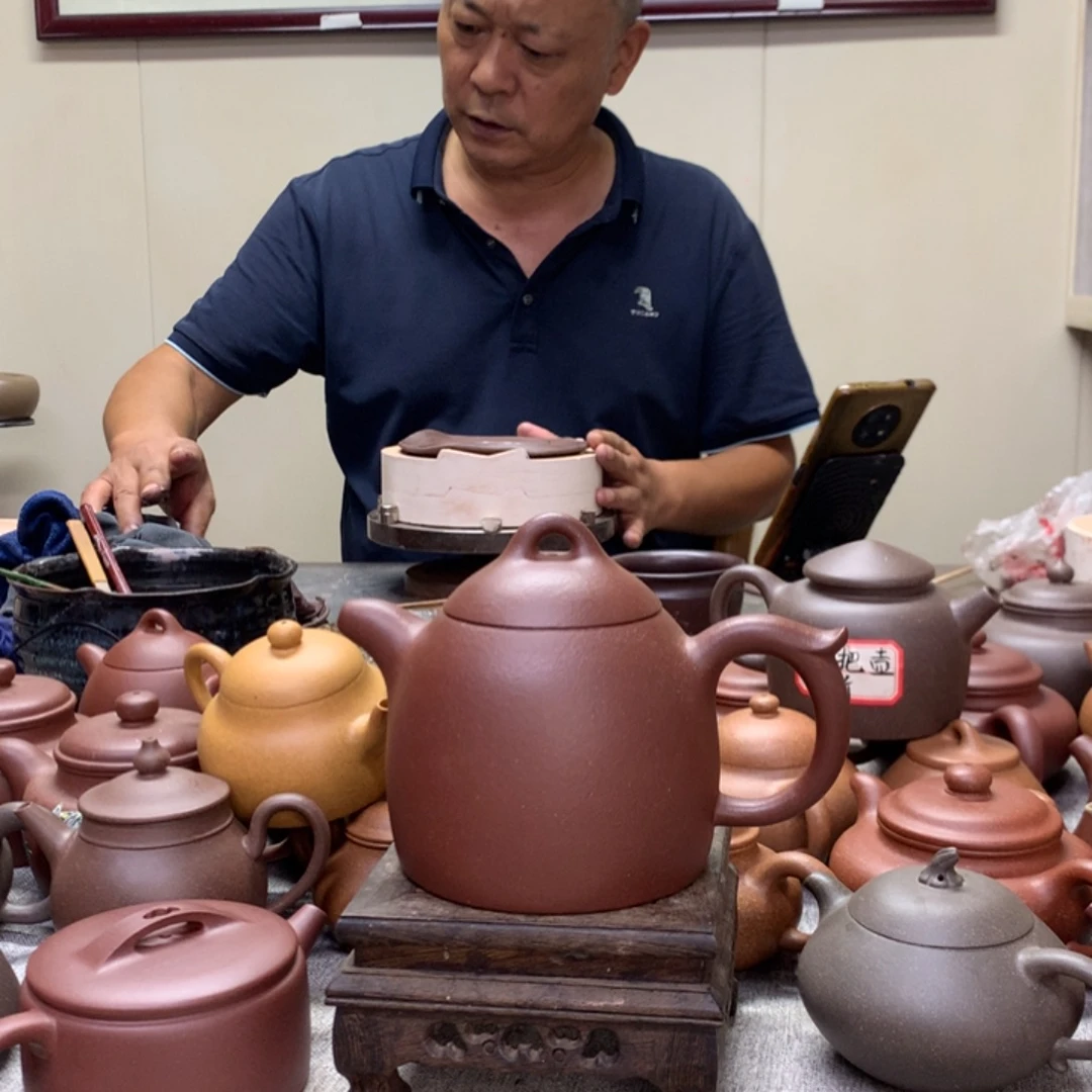 茶壶底槽青秦权430 C半手工制作
