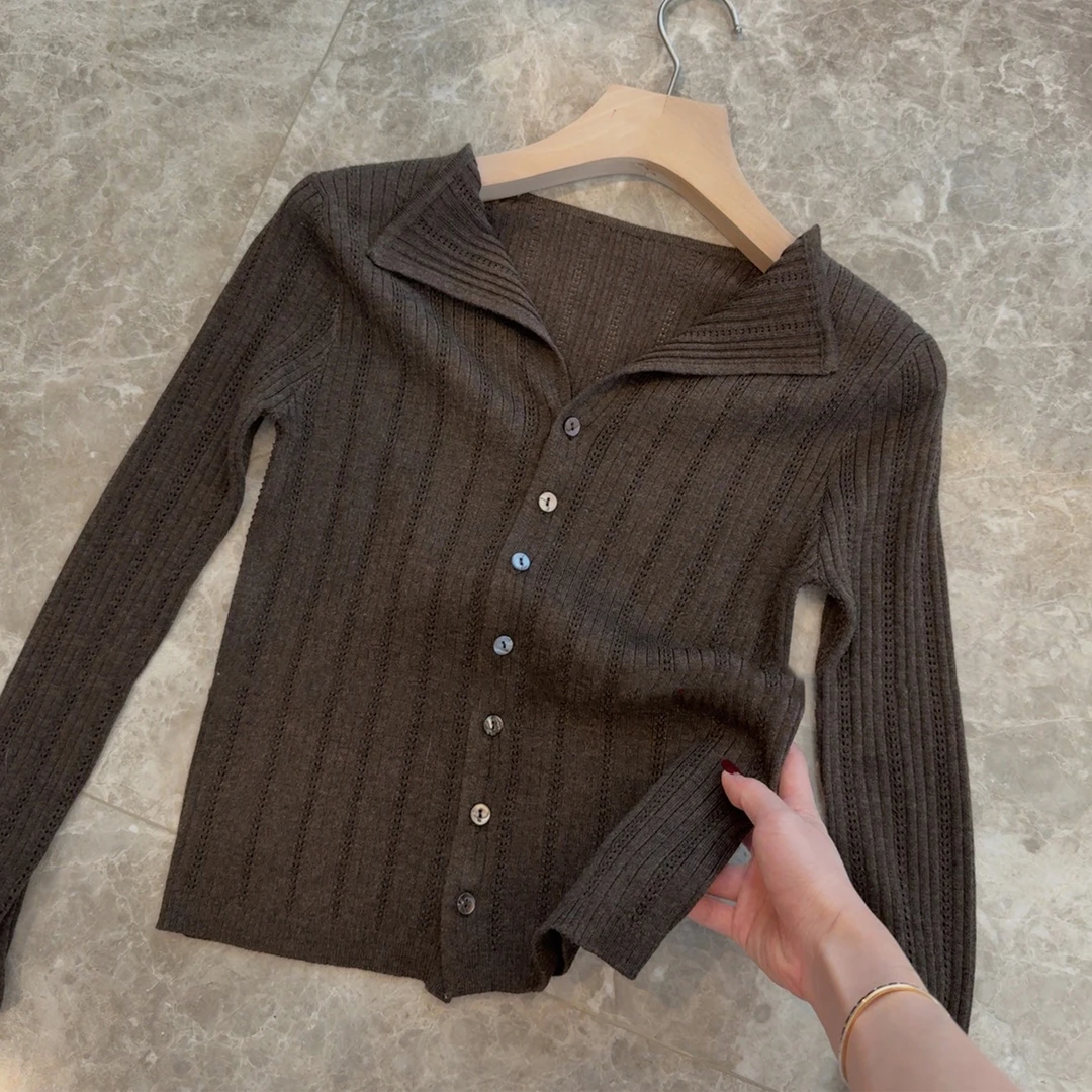 tizzi《尼斯周末》V领百搭针织衫