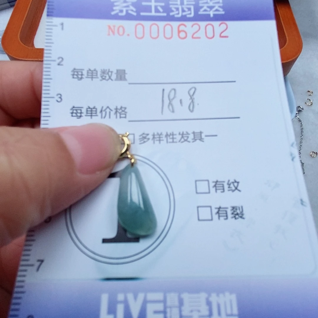 颈饰未镶嵌翡翠冰透飘花随行