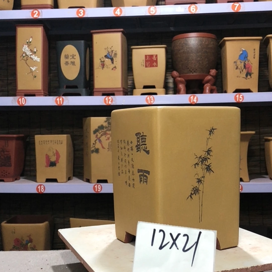 【闪购商品】紫砂花盆云手工制作