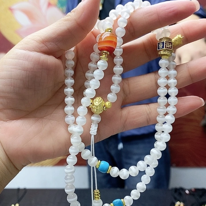 玛瑙/玉髓颈饰合金