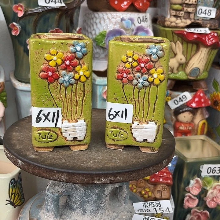 紫砂花盆粗陶材质多肉花盆
