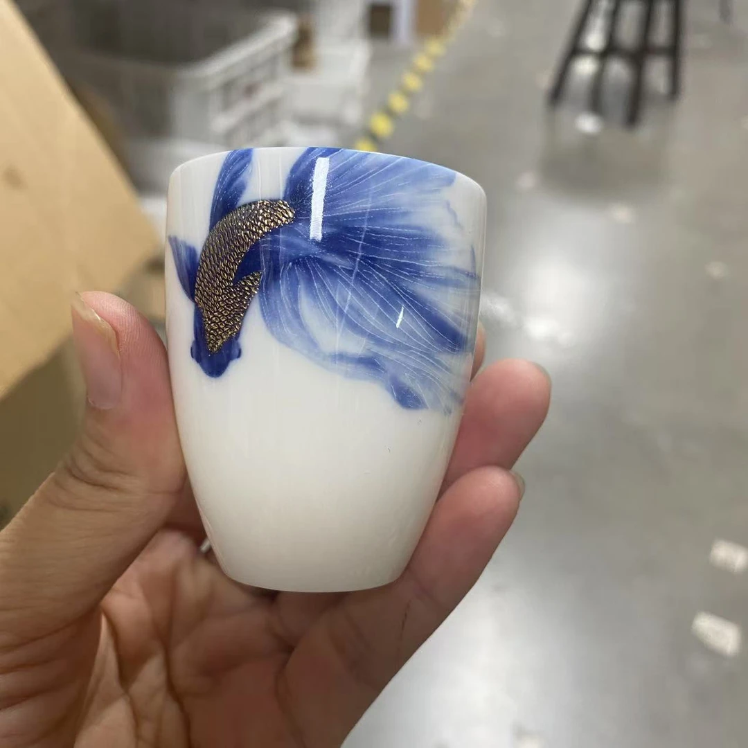 玉白瓷朗月杯单品（悠然）幻青款CC5922