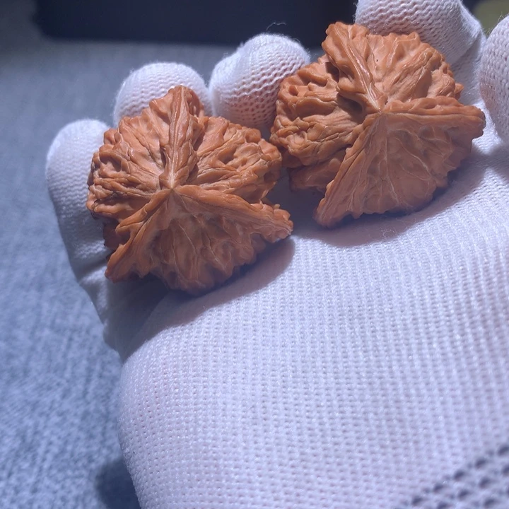 把件文玩核桃38全品盘山三棱