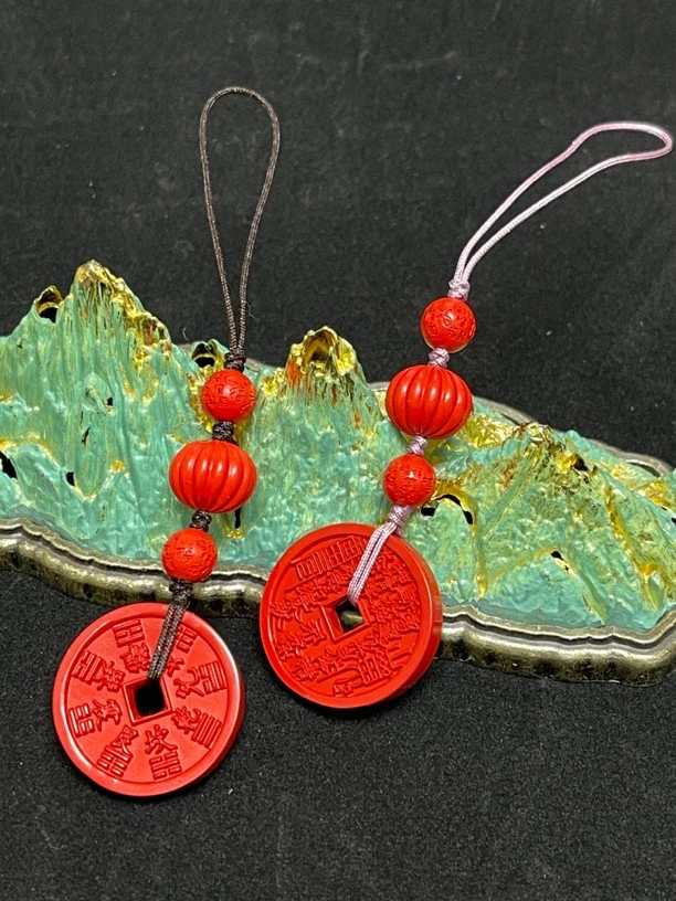 山鬼花钱手机挂绳