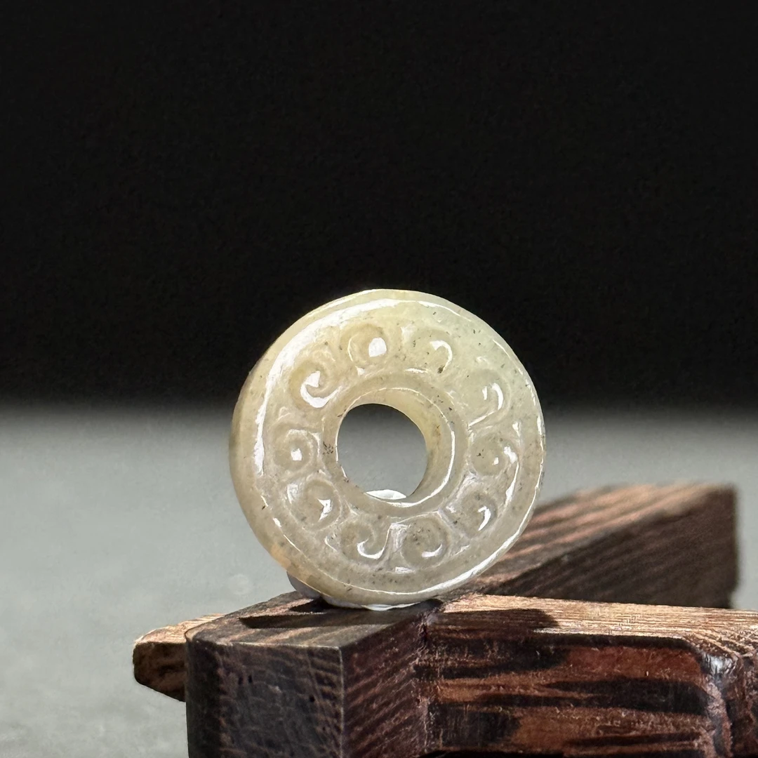 明蝌蚪纹小玉壁-HBG15275(福利)