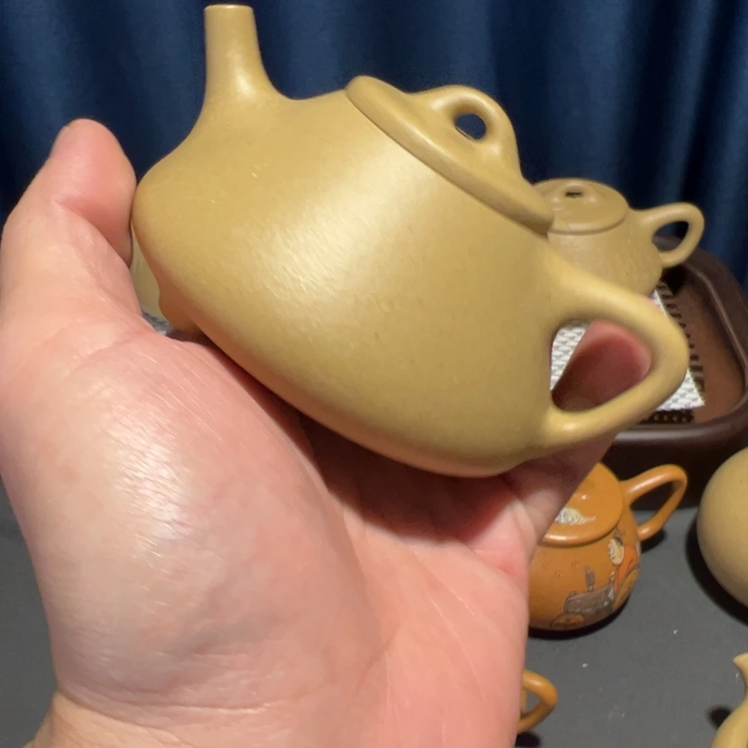 紫砂茶壶梨皮小子冶微微瑕
