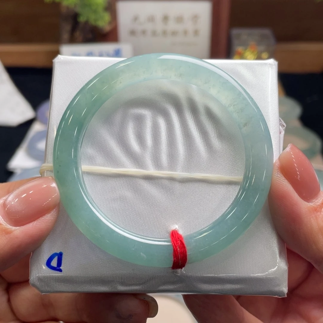 翡翠手镯未镶嵌翡翠51圆条