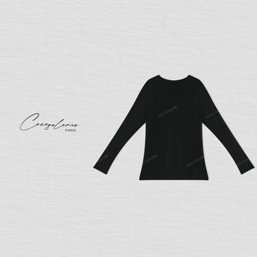 韩彬彬"黑巴黎"天丝亚麻莫代尔棉大版长袖105Z-(10)