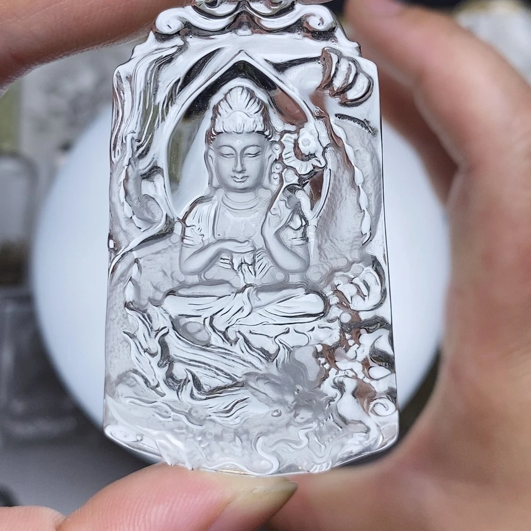 吊坠未镶嵌水晶白水晶吊坠