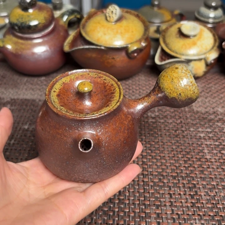 茶杯紫砂段泥侧把160