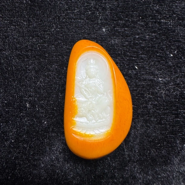 和田玉文殊菩萨吊坠