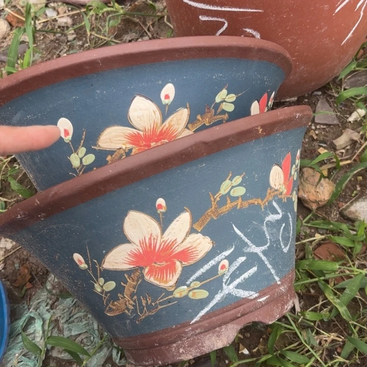 紫砂花盆紫砂的花