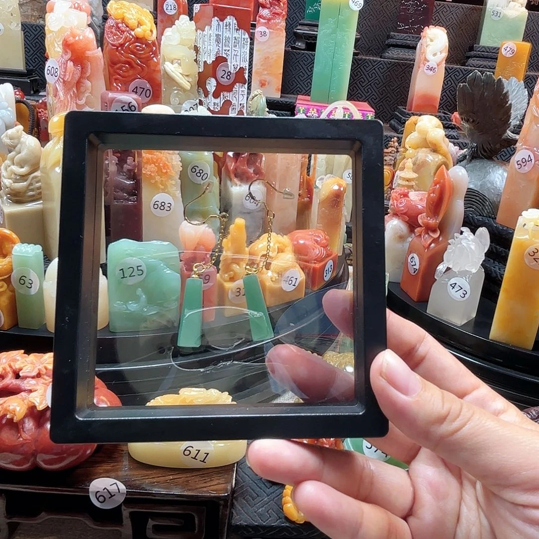 其他寿山石雅安耳环