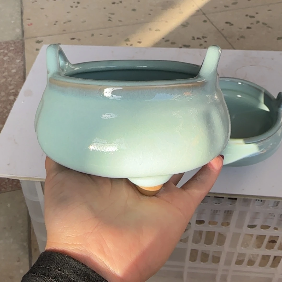 摆件瓷郑家钧窑摆件