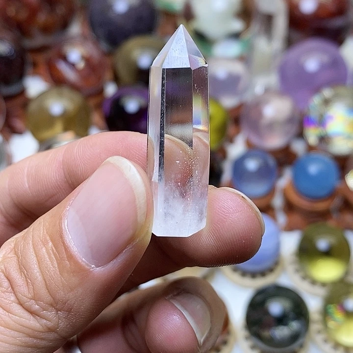 水晶白水晶柱子未镶嵌哈****特