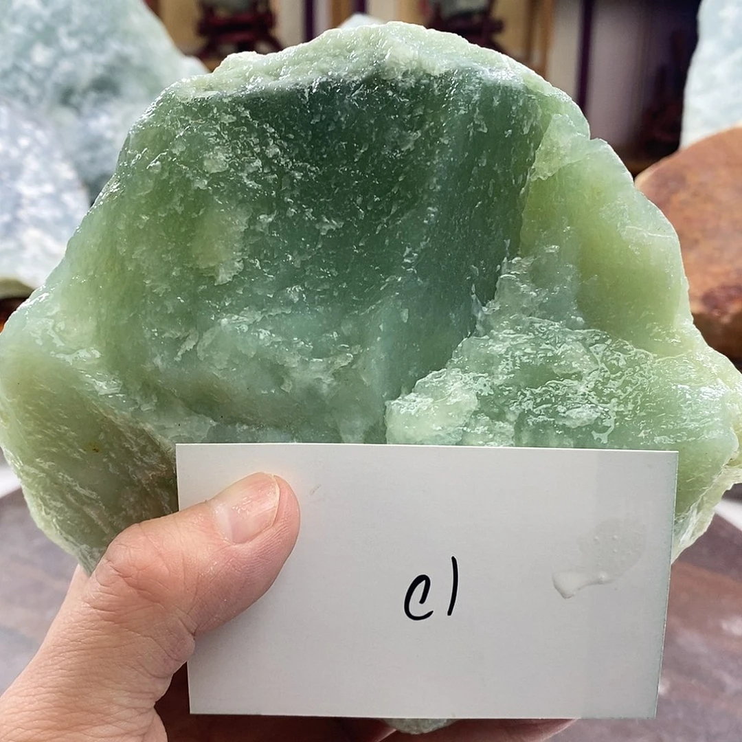 知***智蛇纹石玉合金珠宝奇石