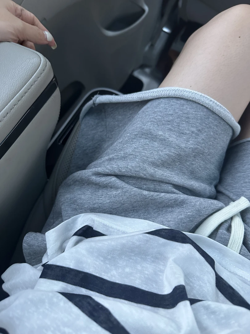 高腰极简风松紧薄款微弹力休闲裤外穿短裤