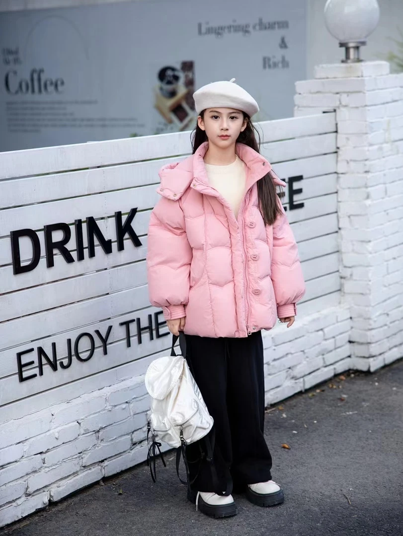 【024】新国标90白鸭绒高端品牌2024冬新款韩系潮款男童羽绒服保暖