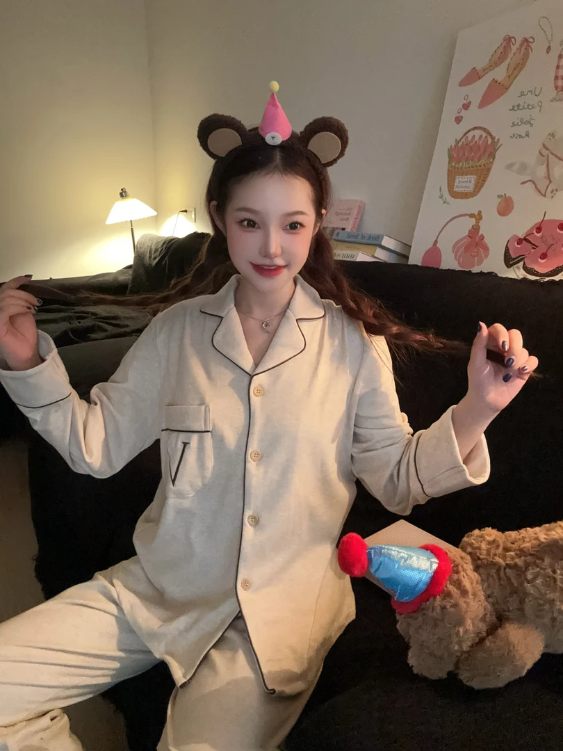 【温馨逸境】海岛绒睡衣秋冬款女长袖长裤高级感家居服