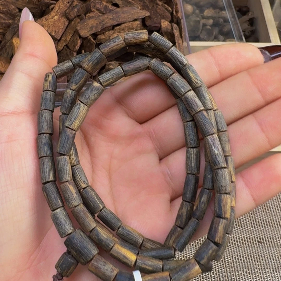 沉香吊坠沉水张勺子多圈