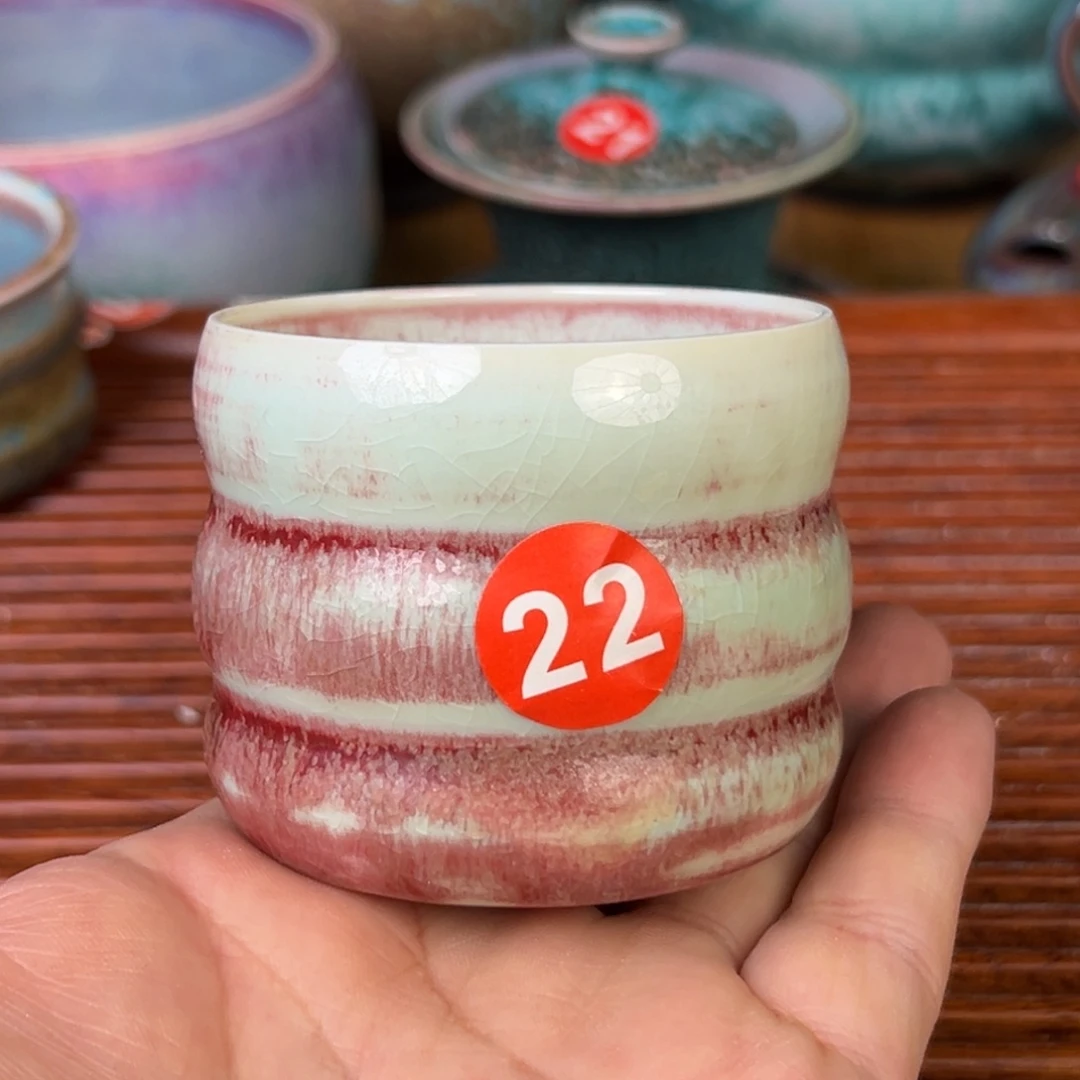 手工制作钧窑茶器