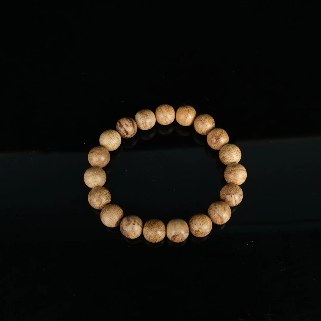 4140泰国虎斑棋沉香老料手串1.08cm 6.28g