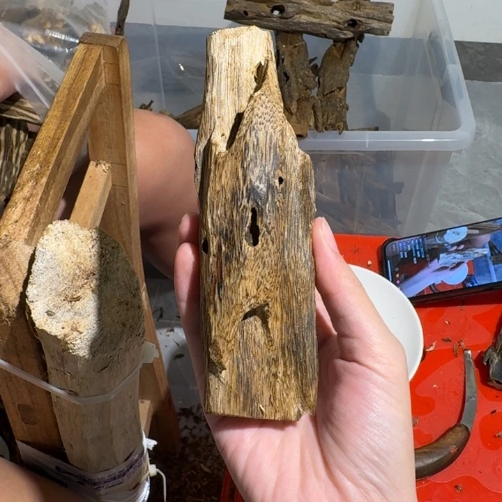 沉香沉香碎屑白棋块料48克