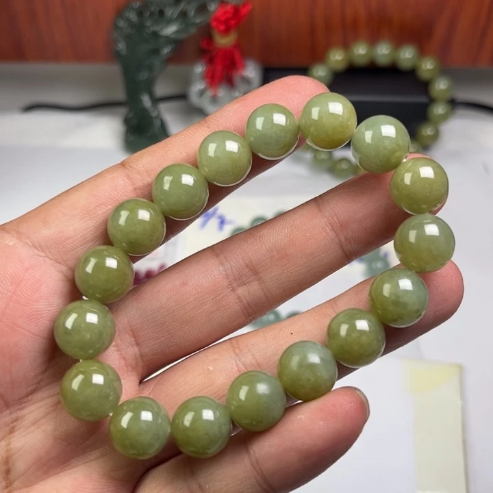 定制翡翠未镶嵌天然缅甸翡翠手串