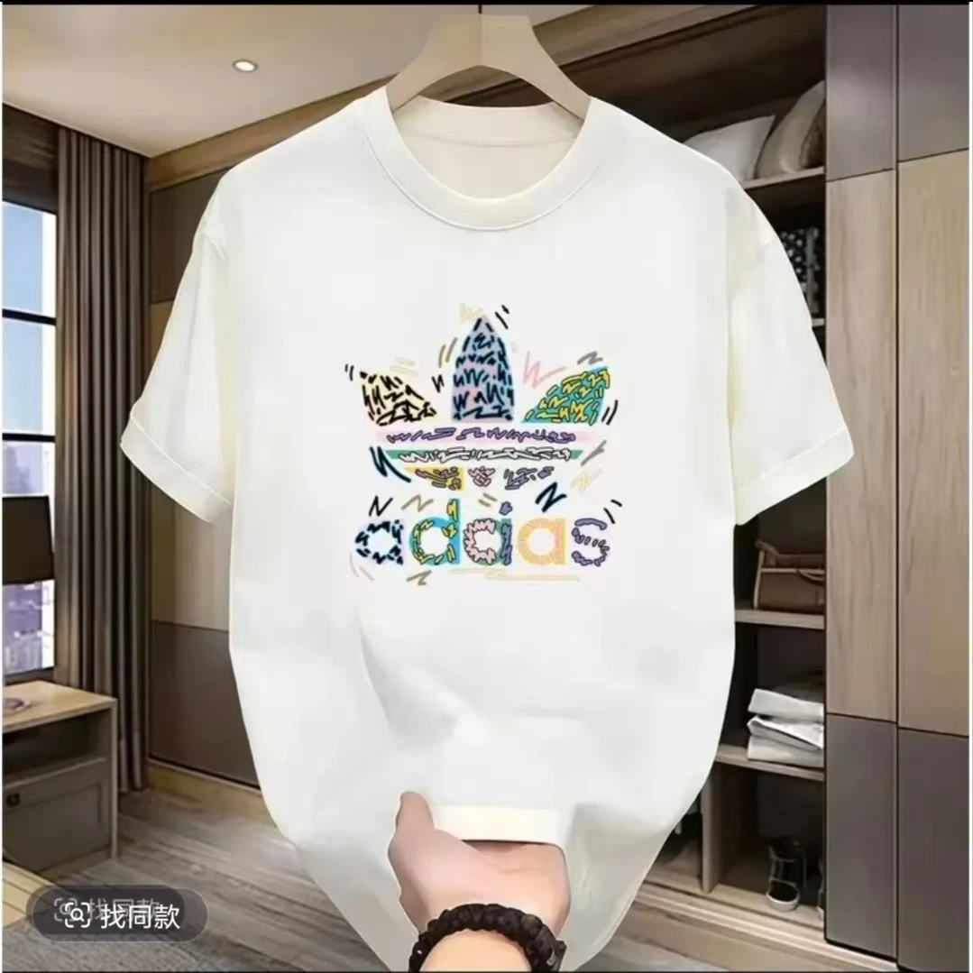 【一折粉丝福利】潮牌男女圆领百搭纯棉T恤休闲圆领