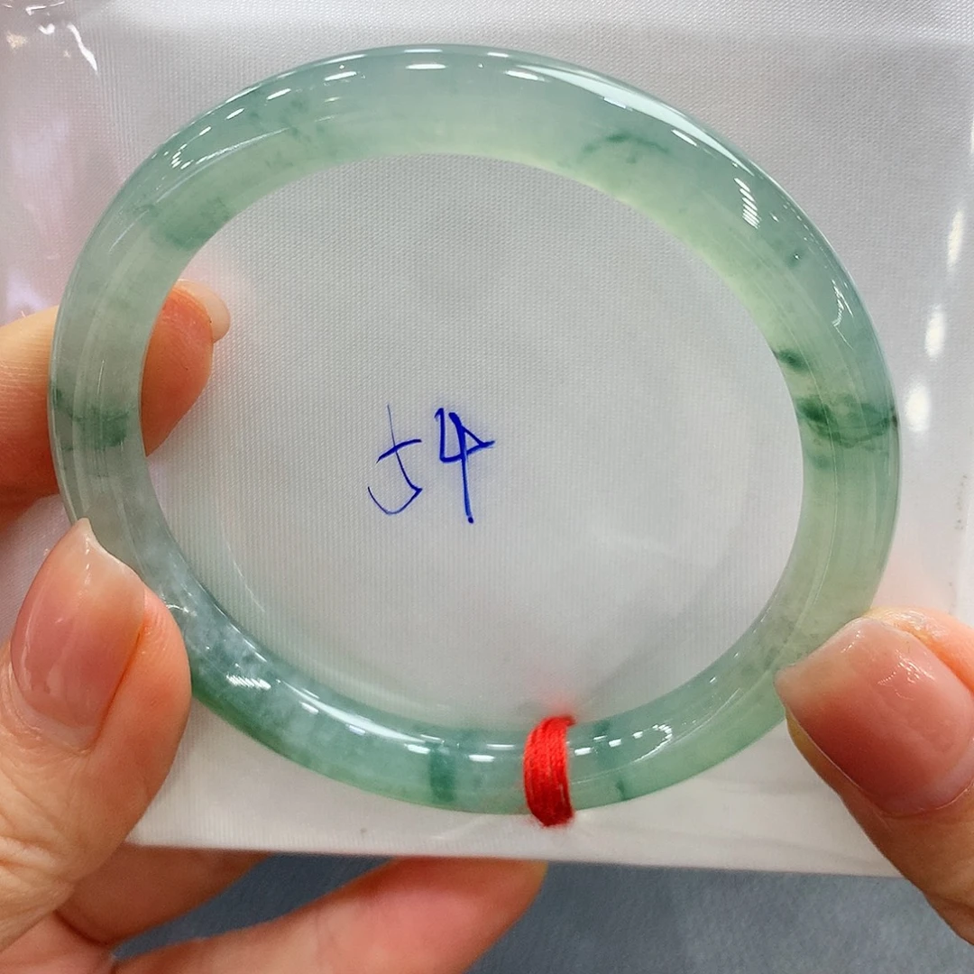 翡翠未镶嵌手镯54美人条圆条