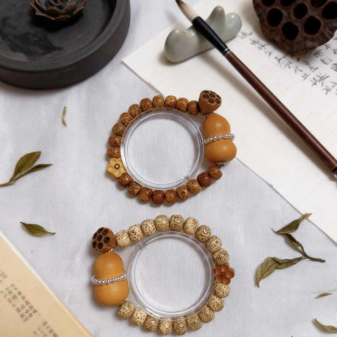 日月同辉 朝夕相伴 葫芦手串