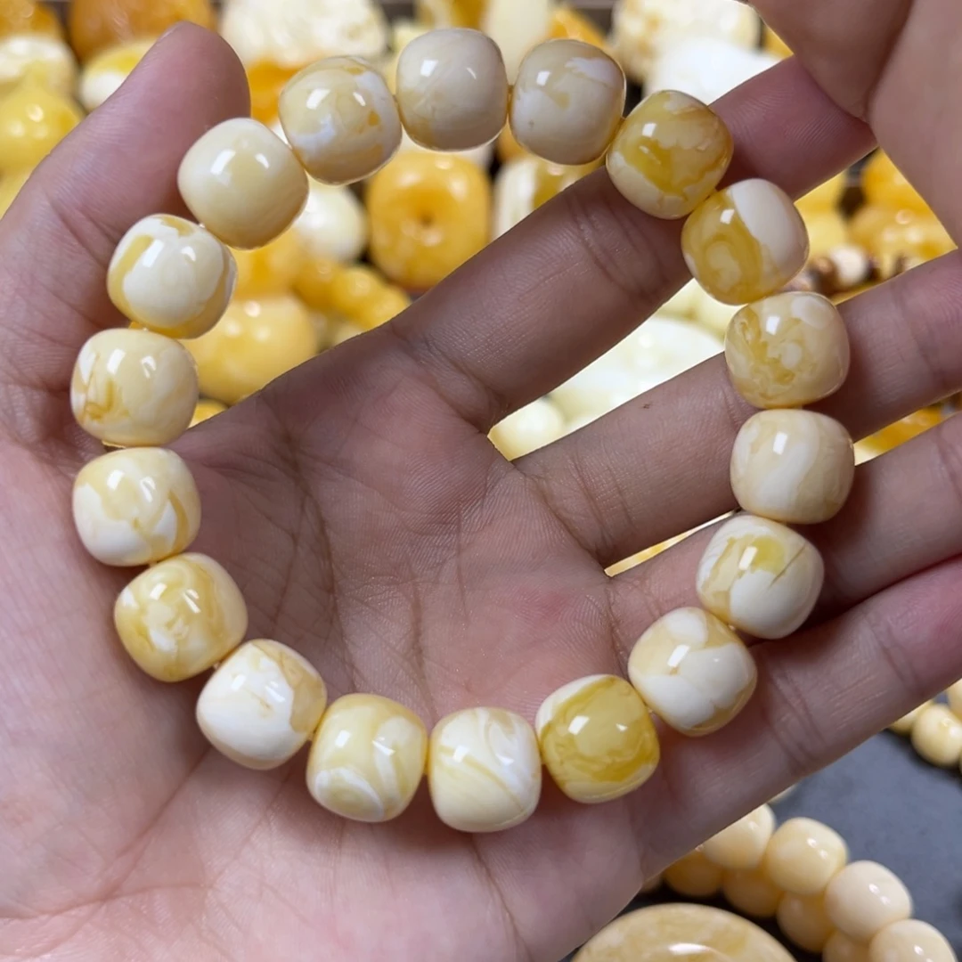手串琥珀未镶嵌同料12.5mm