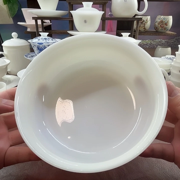 上釉璞玉瓷800ml茶洗茶渣缸