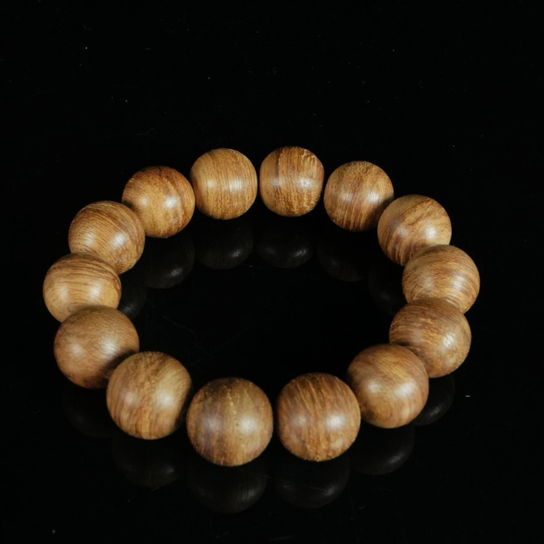 A9040 印尼坤甸土沉黑油沉香手串 1.67cm 13.94g