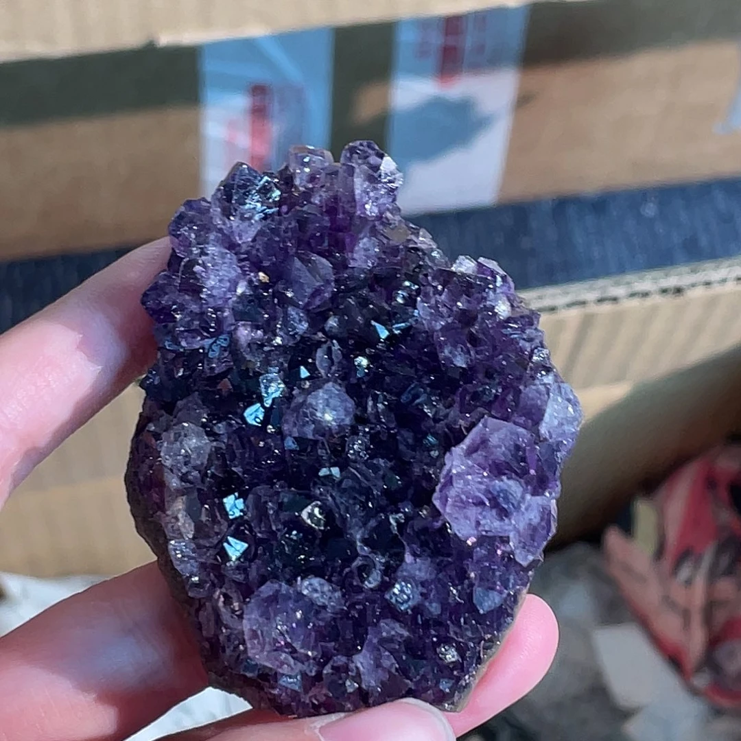手串未镶嵌水晶乌拉圭紫水晶 15号