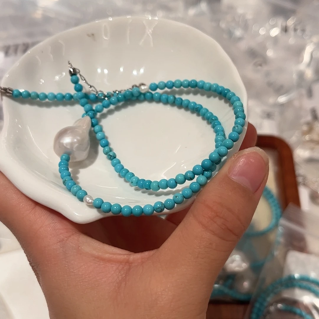 合金淡水珍珠耳饰